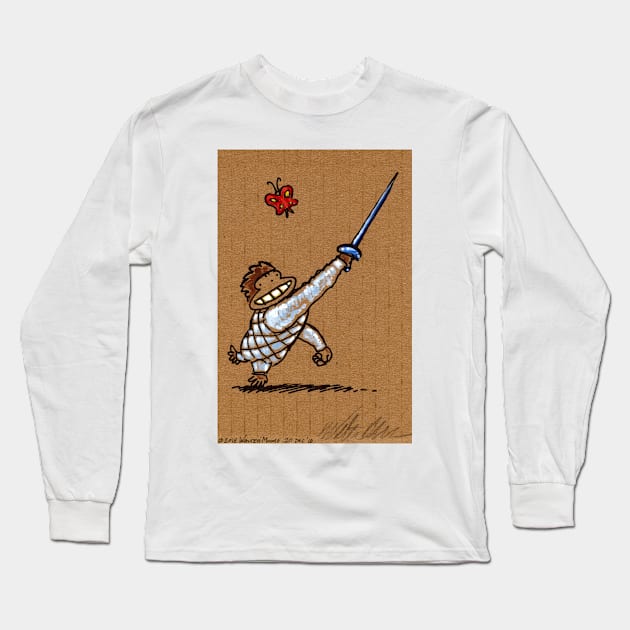 Fencing Ape: Epee Long Sleeve T-Shirt by WalterMoore